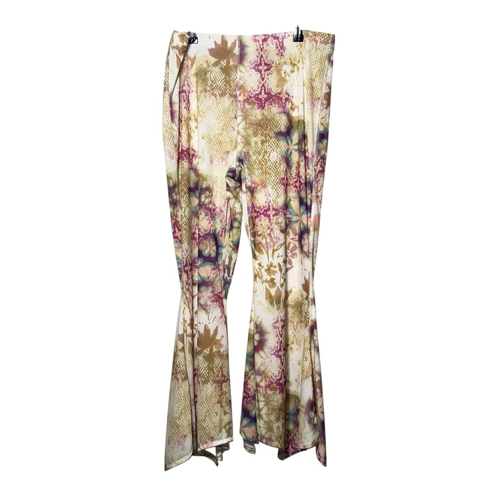 NWOT SILENCE + NOISE Stretchy Boho Bell Pants with Fun Hemline - XL